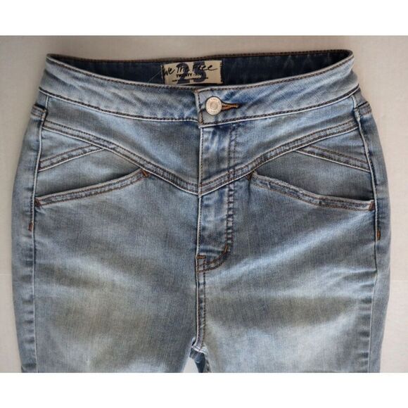 We The Free OB1036256 Women's Sz 25 Light Wash CRVY High Rise Denim Jeans - Picture 7 of 12